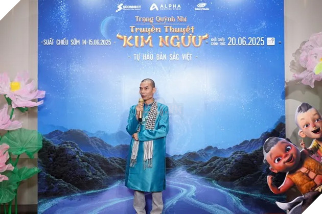 Đạo diễn - NSƯT Trịnh Lâm Tùng phát biểu tại sự kiện ra mắt.