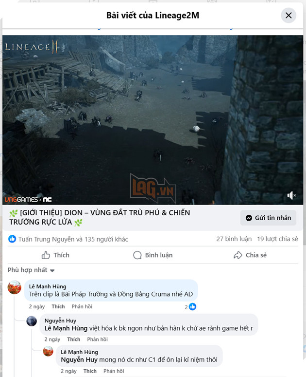 Lineage2M sắp ra mắt tại Việt Nam Cộng đồng vừa phấn khích vừa tìm hiểu 3