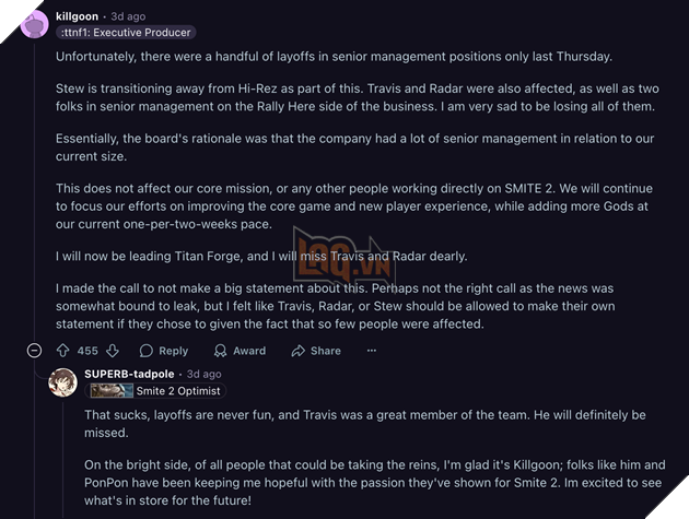 CEO của HiRez đã lên tiếng về quyết định sa thải của công ty