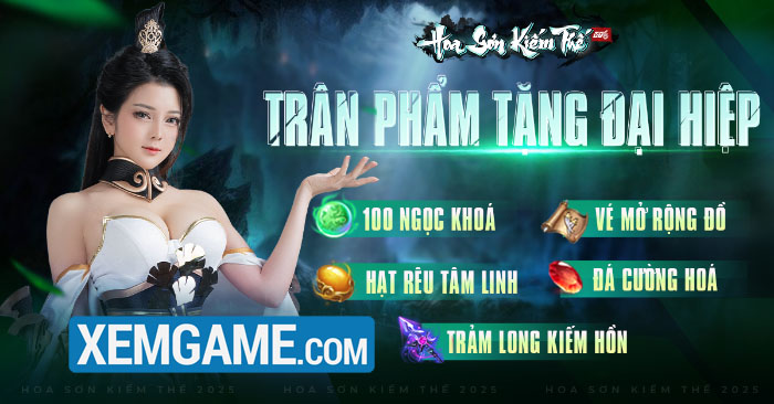 Nhân dịp ra mắt Hoa Sơn Kiếm Thế VTC tặng 1000 giftcode khủng hoa son kiem the vtc 2