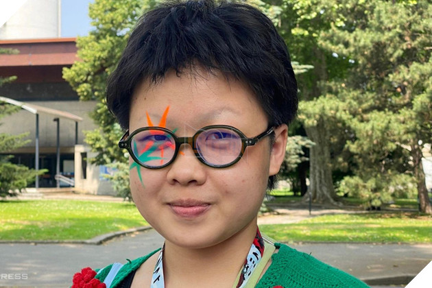 Lê Đỗ Hải Châu tại Liên hoan phim hoạt hình Annecy ngày 9/6.