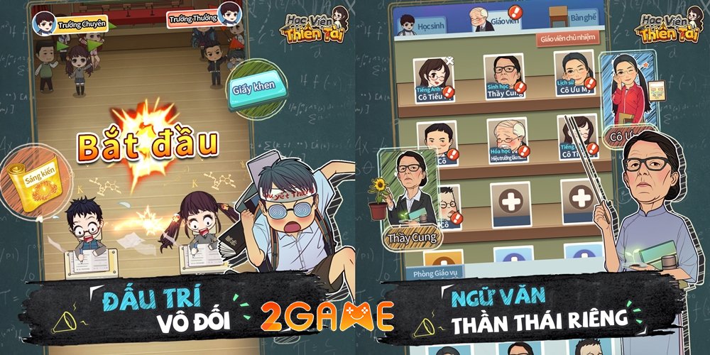 Học Viện Thiên Tài – Game mô phỏng quản lý trường học độc đáo sắp ra mắt thị trường game Việt hocvienthientai gzone mobile 4