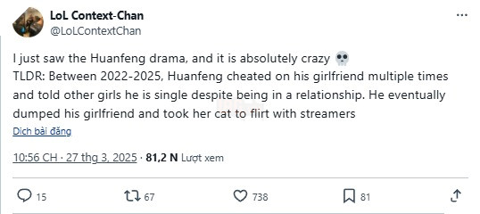 LMHT: Đồng đội cũ của SofM ngập chìm trong drama tình ái khiến fan LPL choáng váng