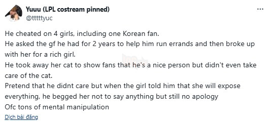 LMHT: Đồng đội cũ của SofM ngập chìm trong drama tình ái khiến fan LPL choáng váng