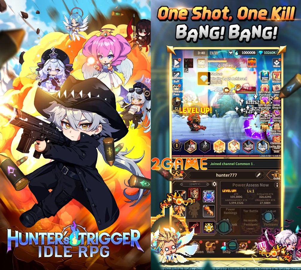 hunters-trigger-idle-rpg-1 Hunter’s Trigger: Idle RPG – Game nhàn rỗi cực chill của hãng game Super Planet hunters trigger idle rpg 1