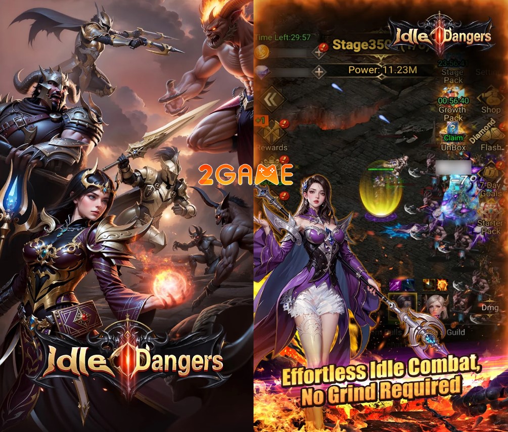 Idle Dangers – Khám phá và chinh phục thế giới Dark Fantasy idle dangers 1