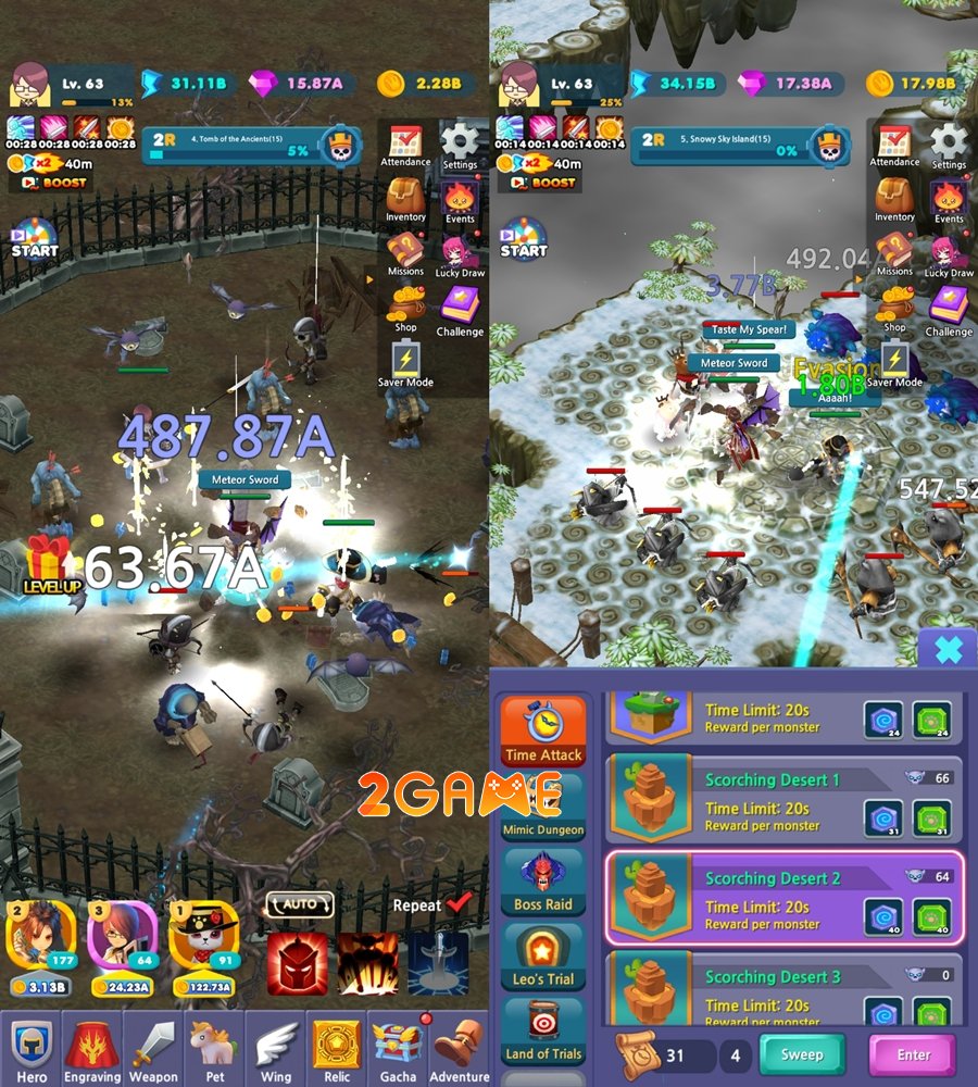 idleleo-gamemobile-3 Idle Leo – Cuộc phiêu lưu nhàn rỗi nơi mọi khoảnh khắc đều đáng giá idleleo gamemobile 3