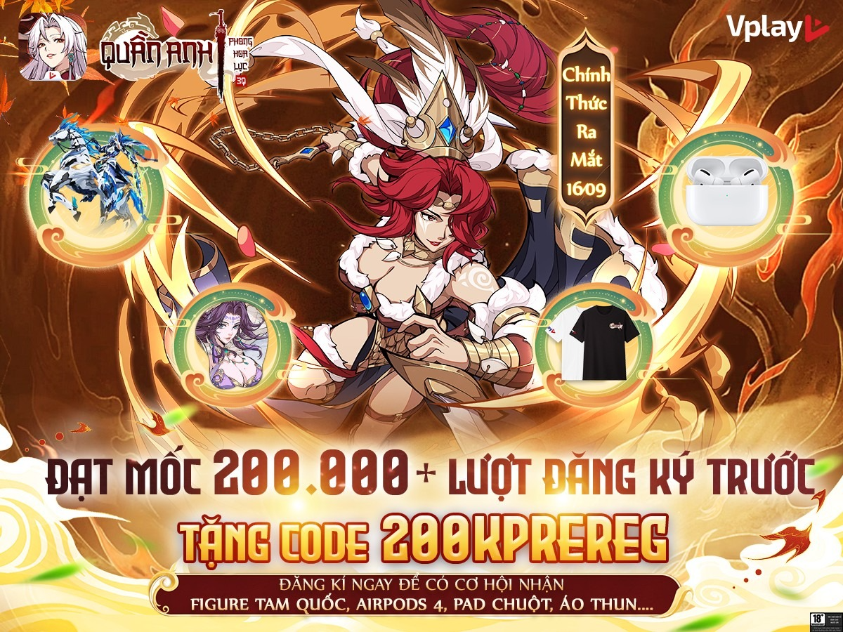 image-4-5 Quần Anh Phong Hoa Lục đạt 200.000 lượt đăng ký trước, kỳ vọng sẽ là “siêu phẩm thẻ tướng – Tam Quốc” khi ra mắt image 4 5