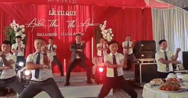 Đám cưới ở Hà Tĩnh, bố cô dâu tặng màn múa võ Karate 'cực ngầu' image dai dien gif bo co dau tang man mua vo karate cuc ngau 740 1765251993 401 width740height495 gif2mp4 auto cropjpg 1