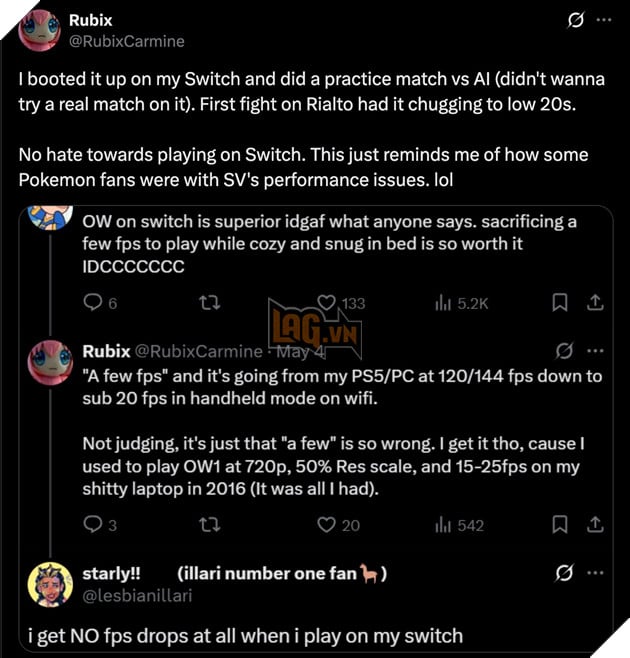 Nguoi Choi Overwatch 2 Boi Roi Vi Chat Luong Skin Tren Nintendo Switch 2 3 Overwatch