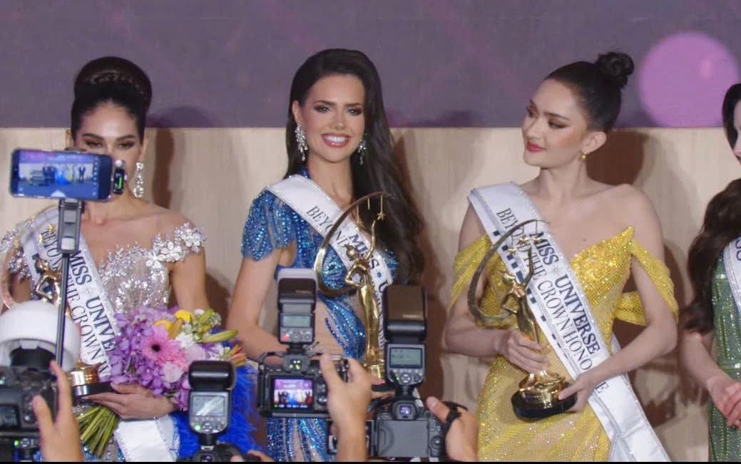 Hương Giang lại thất bại trong 1 hạng mục quan trọng tại Miss Universe, hàng trăm triệu đồng đổ tiền vote thua trắng tay!- Ảnh 1.