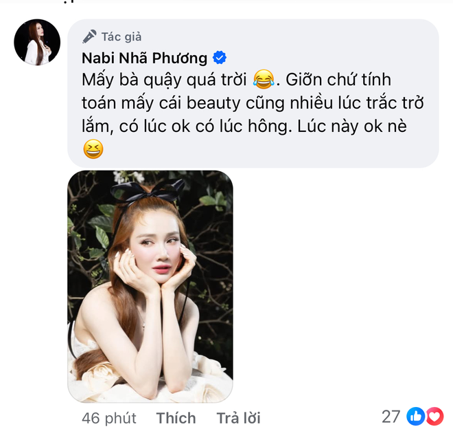 Nhã Phương lên tiếng về loạt ảnh nhan sắc tụt dốc- Ảnh 4. Nhã Phương lên tiếng về loạt ảnh nhan sắc tụt dốc- Ảnh 4.