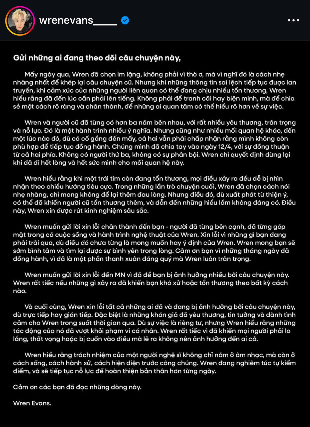 Lim Feng lên tiếng nóng sau khi Wren và Minga cùng đáp trả: Lim Feng lên tiếng nóng sau khi Wren và Minga cùng đáp trả: