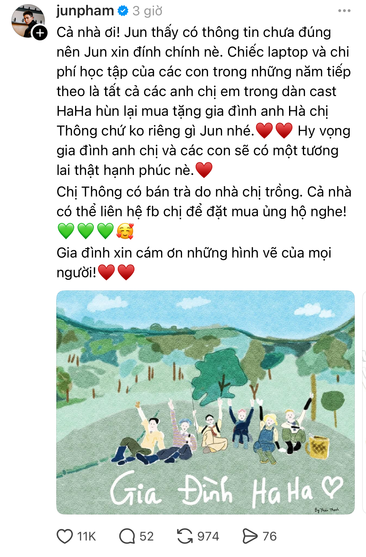 Jun Phạm đính chính gấp thông tin quyên góp- Ảnh 2.