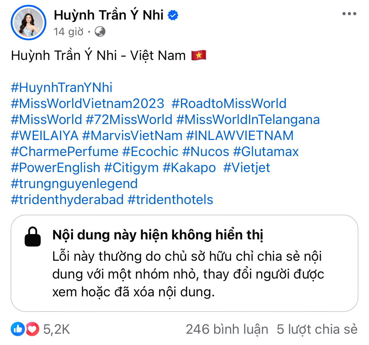 Hoa hậu Ý Nhi bị BTC Miss World thẳng thừng xoá ảnh khỏi trang chủ, drama gì nữa đây?- Ảnh 1.
