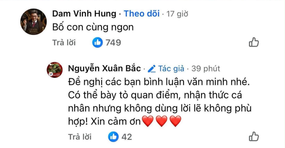 Đàm Vĩnh Hưng vội vàng sửa và xoá bình luận sau khi Cục trưởng Xuân Bắc nhắc nhở- Ảnh 2.