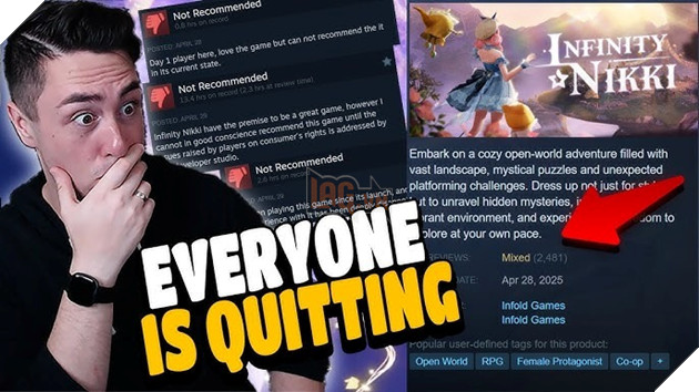 Infinity Nikki tuột dốc thê thảm với điểm số cực tệ trên nền tảng CH Play