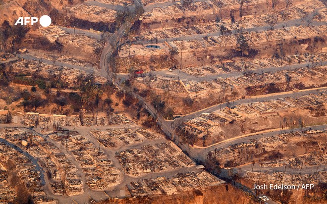 Sốc trước hình ảnh của khu phố tập trung giới siêu giàu nước Mỹ trước và sau thảm hoạ: