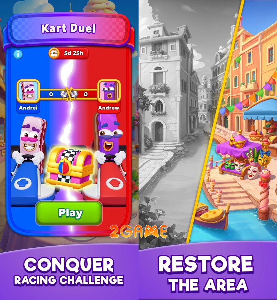 Jolly Match – Game giải đố match-3 nơi bạn xây dựng lại các biểu tượng đã mất jolly match launch 2