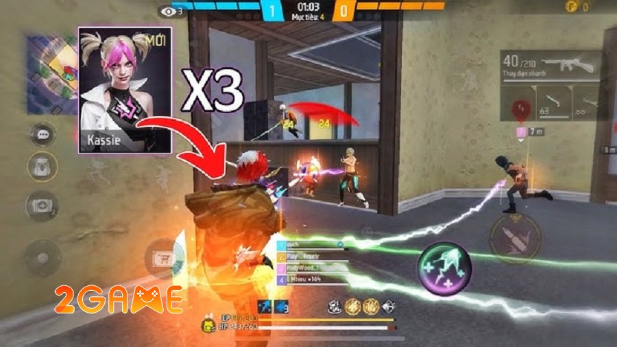 Đã đến lúc thống trị chiến trường cùng Kassie trong game Free Fire Mobile kassie freefire 2