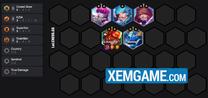 ĐTCL Tái Hiện mùa 10: Tiểu Lý Phi Đao cùng Katarina Cuồng Nhiệt chưa bao giờ hết hot katarina reroll tai hien dtcl mua 10 1