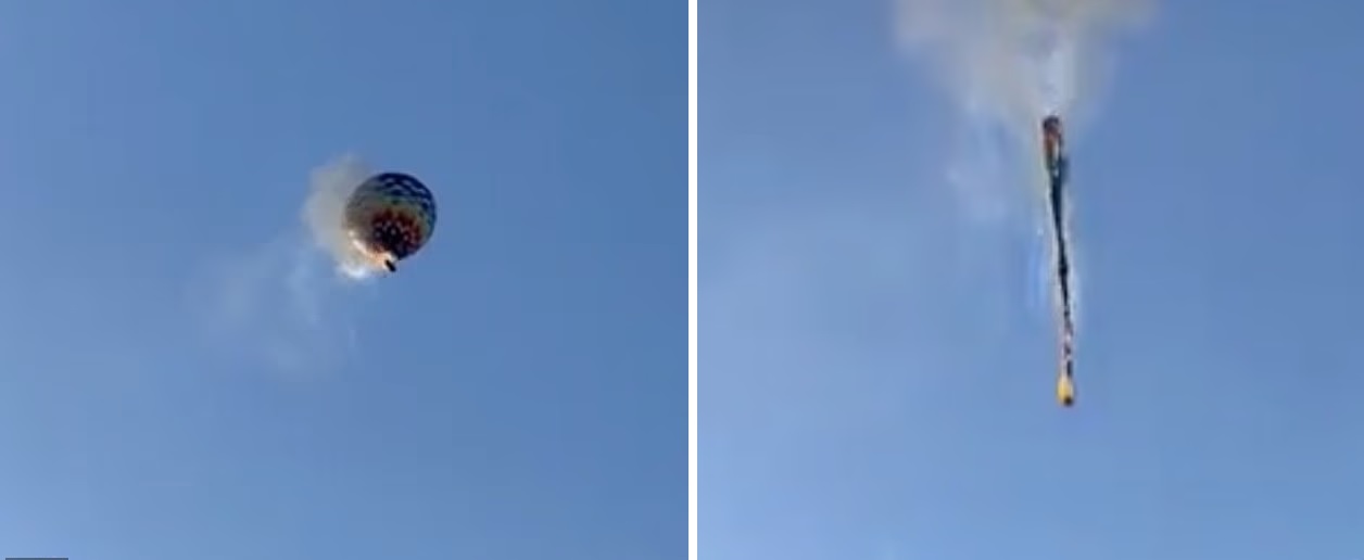 Ba người ôm nhau chết trong vụ khinh khí cầu bốc cháy ở Brazil- Ảnh 1.