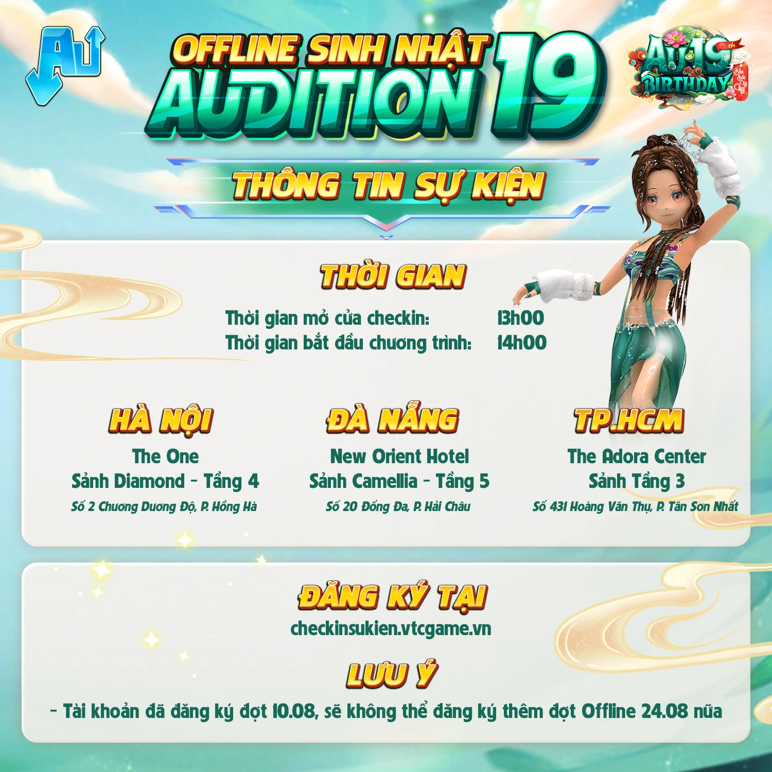 khzzndu Sinh nhật Audition 19 - Sắc màu bản sắc: Rinh ngay quà tặng siêu hấp dẫn khzzndu