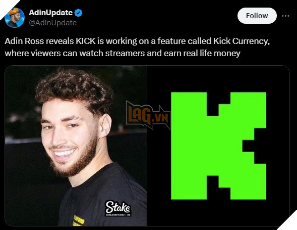 Kick Muon Tra Tien Cho Nguoi Xem Bang Mot Loai Tien Te Dac Biet, Co The Doi Thanh Tien That 2 kick stream