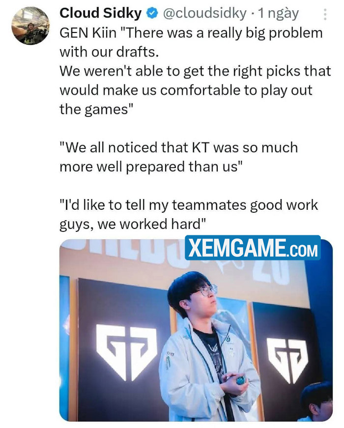 kiin LMHT: Tuyển thủ Gen.G đồng loạt đề cập vấn đề trong khâu ban pick, đến lúc BHL cần thay đổi? kiin