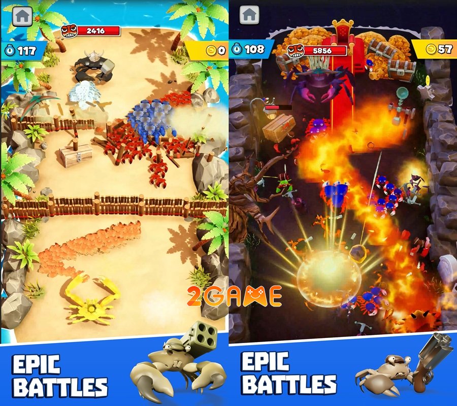 king-of-crabs-invasion-upcoming-1 King of Crabs – Invasion Mobile bỏ chế độ Battle Royale để chuyển sang lối chơi chiến thuật king of crabs invasion upcoming 1