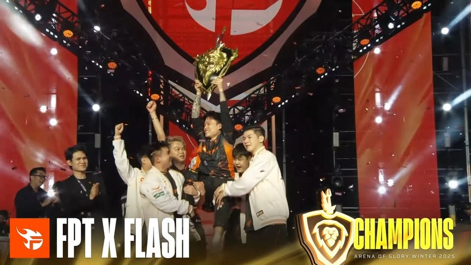 klrrihv FPT x Flash vô địch Đấu Trường Danh Vọng Mùa Đông 2025: Đế chế tia chớp cam trở lại klrrihv