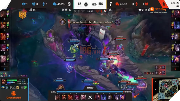 Esports World Cup 2025: Hanwha Life Esports Va Bilibili Gaming Chia Tay Giai Dau 7 Knight bất ngờ cướp được Baron