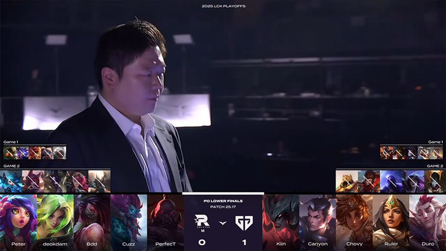 Kết quả GEN vs KT chung kết nhánh thua LCK 2025 kt gen 279 2