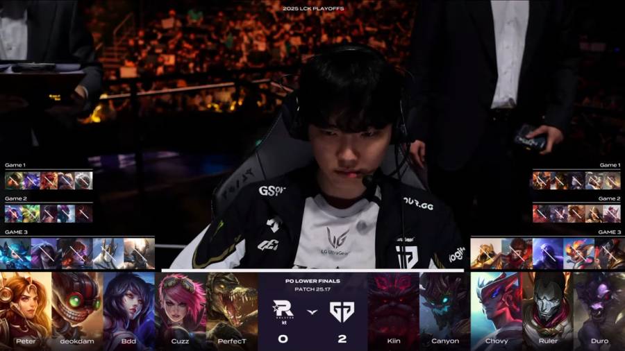 Kết quả GEN vs KT chung kết nhánh thua LCK 2025 kt gen 279 3