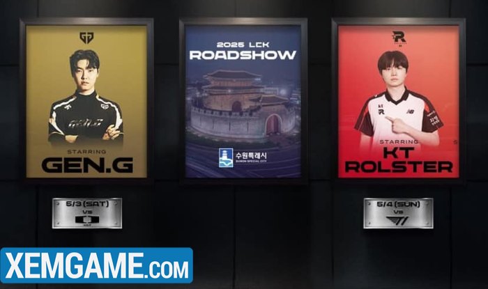 kt-gen-g-homeground LMHT: KT và Gen.G tổ chức trận đấu Home Ground ở LCK, đến lượt T1 làm khách kt gen g homeground