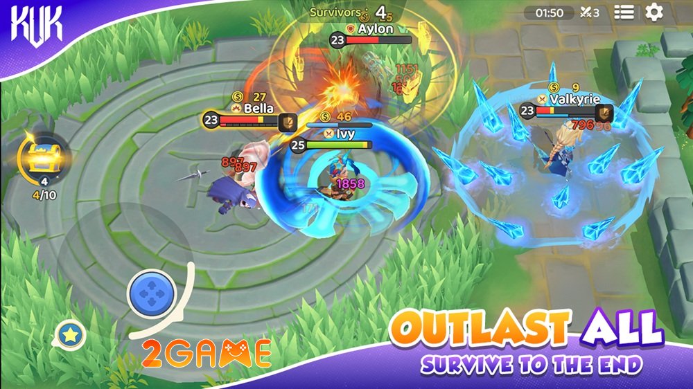 KVK: Kings Clash – Đấu trường battle royale rực rỡ sắc màu kvk kings clash 2