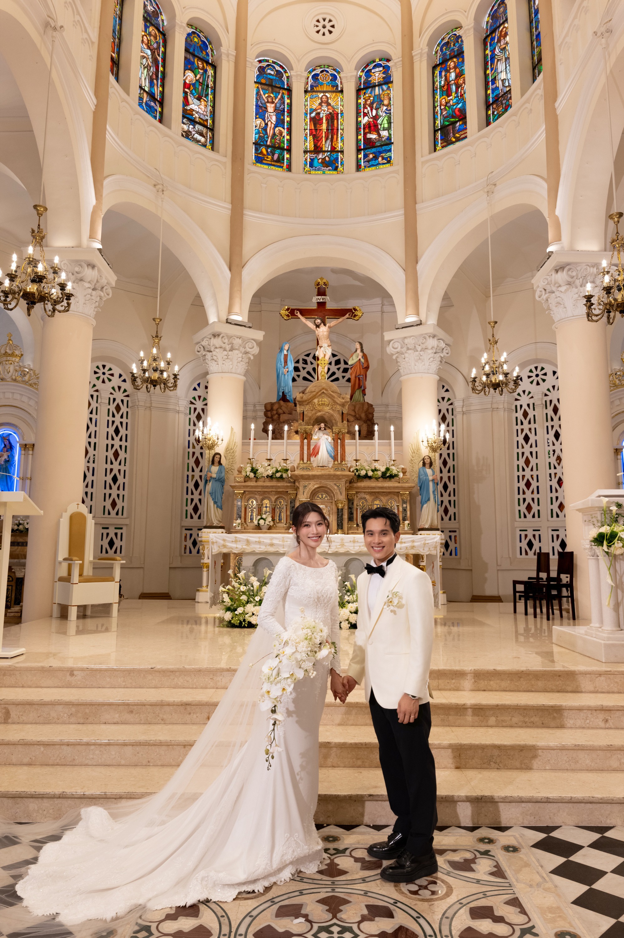 Đám cưới Á hậu Quỳnh Châu: Hé lộ sính lễ nhà thiếu gia, dàn bê tráp toàn người đẹp Vbiz!- Ảnh 7.