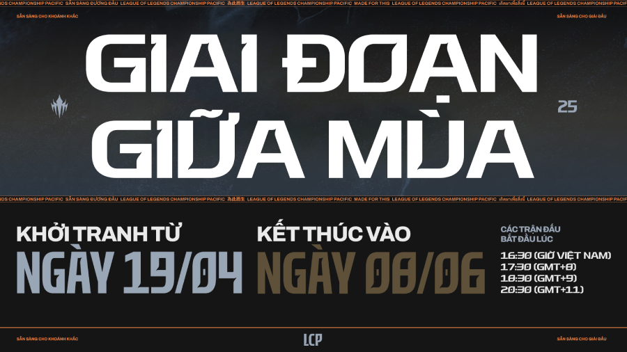 Lịch thi đấu LCP 2025 Mid Season hôm nay mới nhất lcp 2025 mid season 1