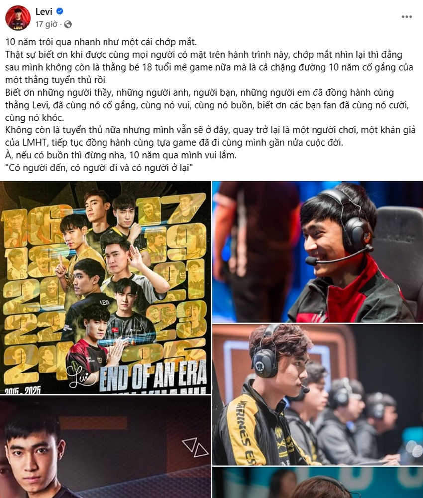 Levi chính thức giải nghệ: Kết thúc hành trình huyền thoại của "thần rừng" LMHT Việt Nam levi 2