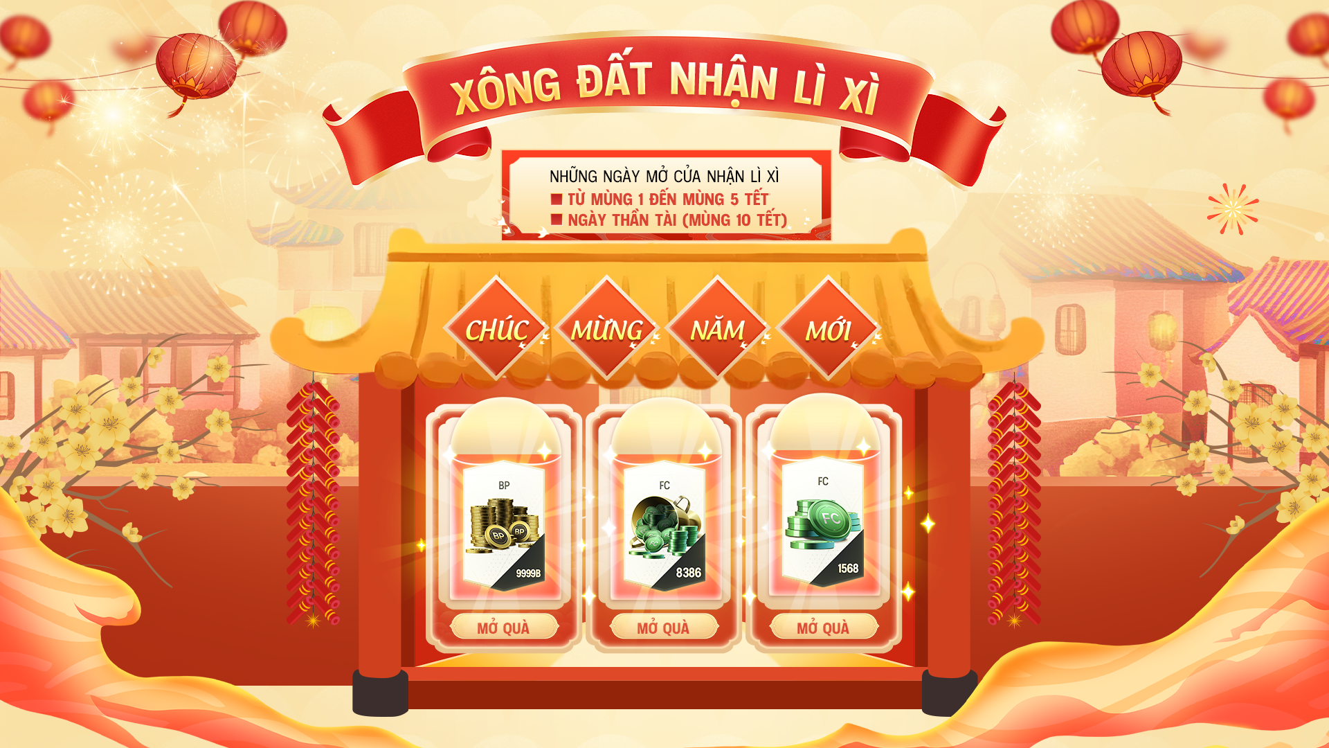 FC Online chơi lớn Tết này: Tặng lì xì FC khủng dành cho người chơi từ mùng 1 đến mùng 5 Tết- Ảnh 1. FC Online chơi lớn Tết này: Tặng lì xì FC khủng dành cho người chơi từ mùng 1 đến mùng 5 Tết- Ảnh 1.