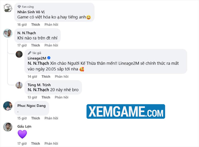 Cộng đồng háo hức đón chờ ngày ra mắt Lineage2M lineage 2m 2