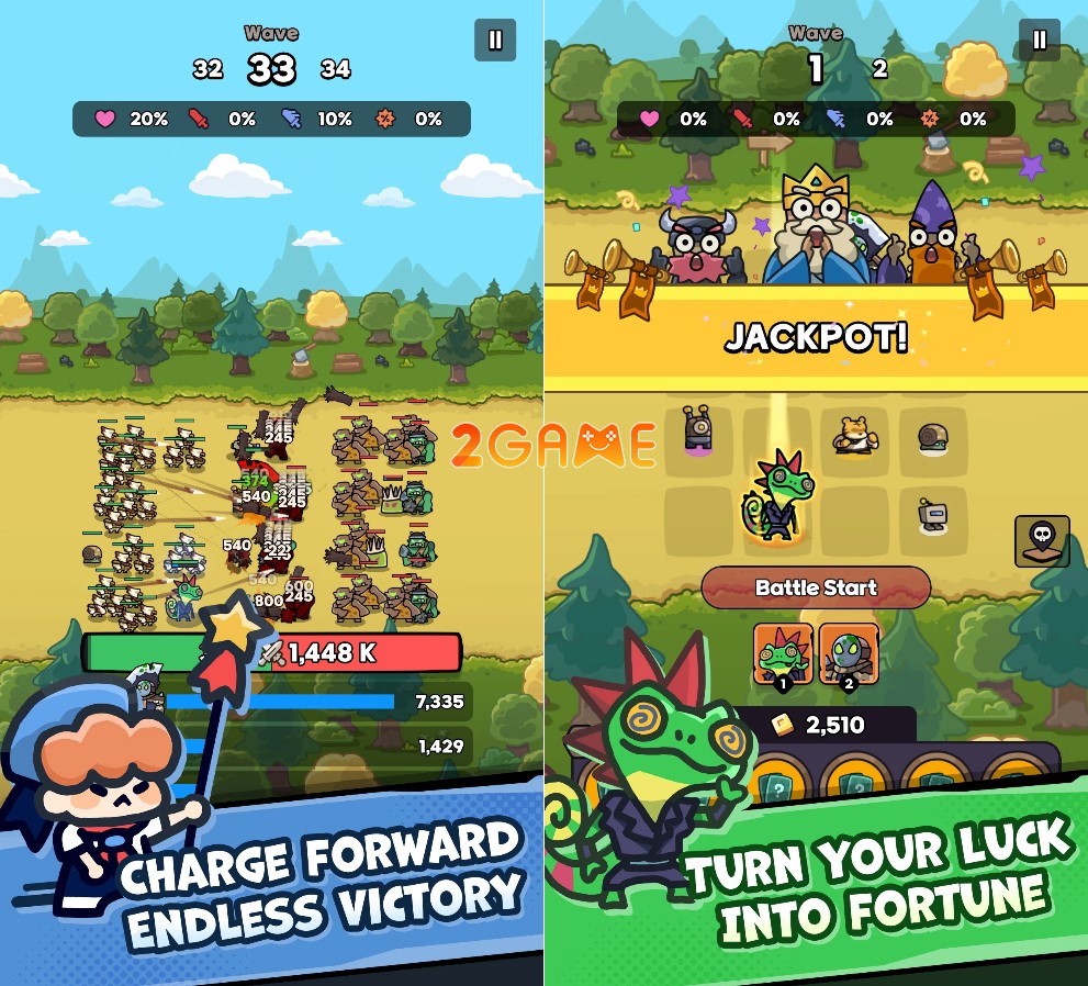 game nhập vai chiến thuật kết hợp yếu tố roguelike Lucky Offense.