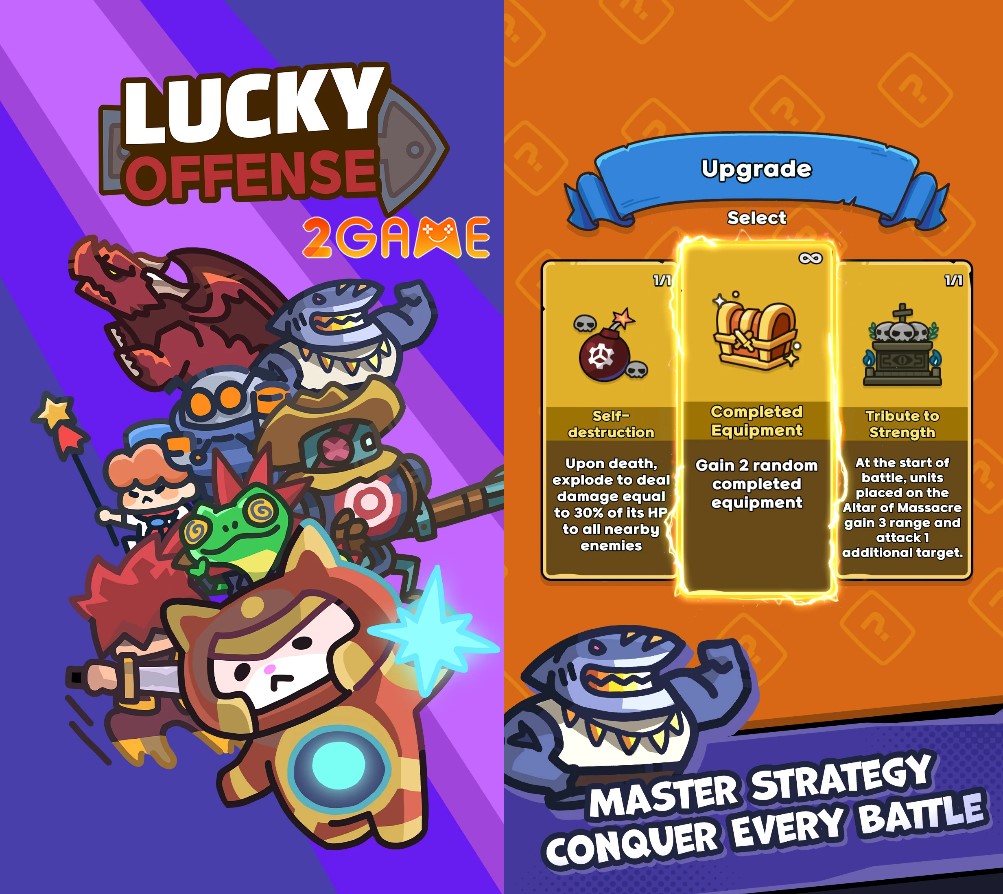 game nhập vai chiến thuật kết hợp yếu tố roguelike Lucky Offense.