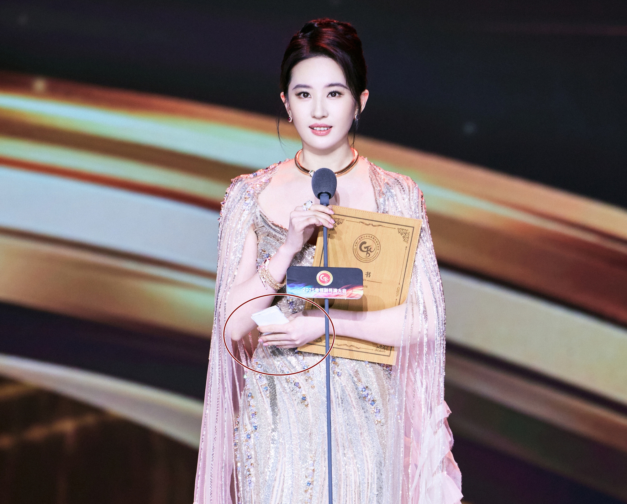 Hành động đáng xấu hổ của Lưu Diệc Phi ngay trên sóng trực tiếp bị cả MXH tấn công- Ảnh 1.