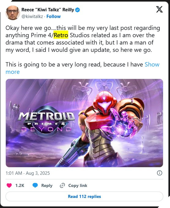 Insider tiết lộ lý do Nintendo công bố Metroid Prime 4 quá sớm: Một bước đi khắc phục thất bại của Federation Force 2