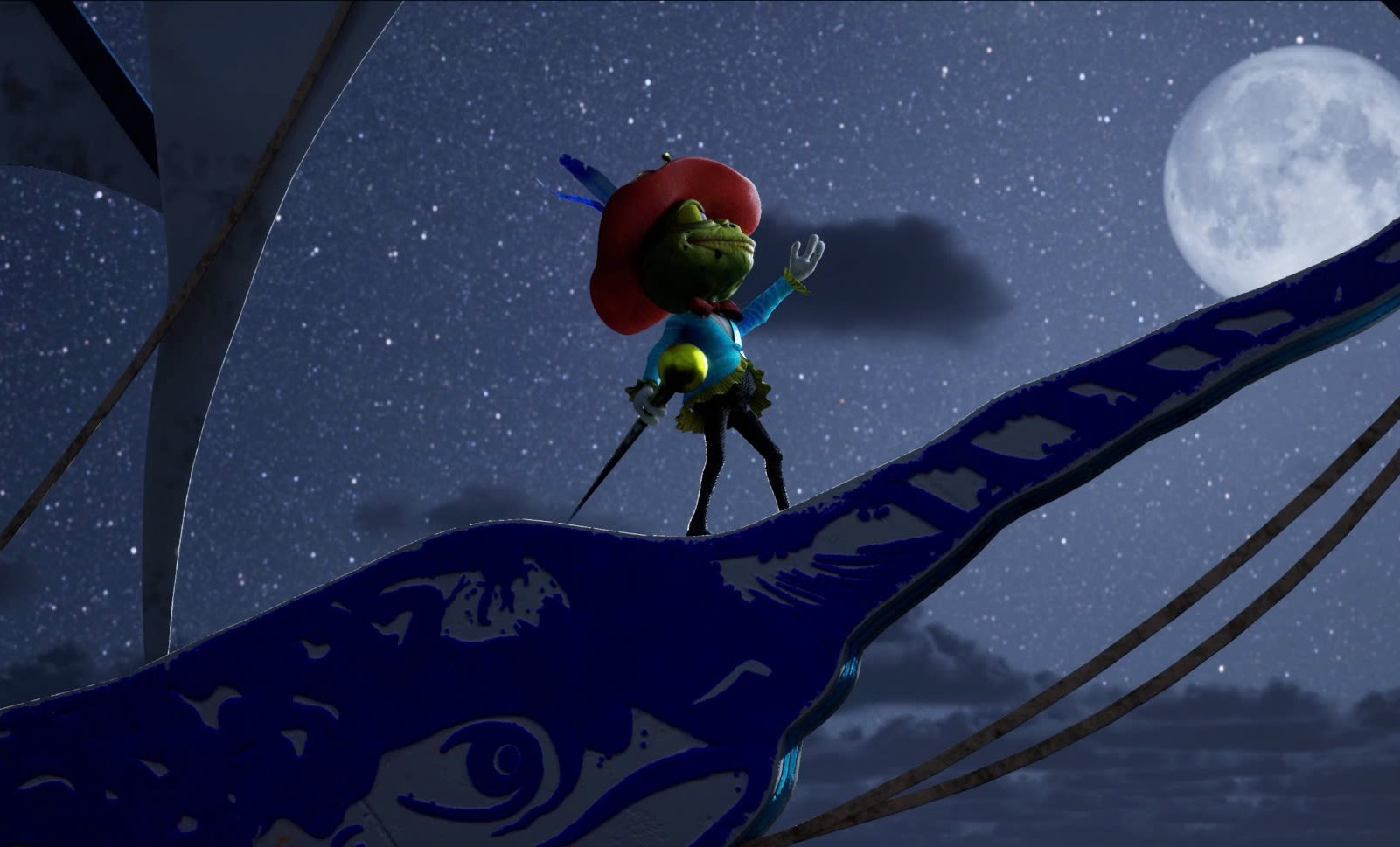 Hình ảnh Đại vương Ếch Cốm được tái hiện sinh động.