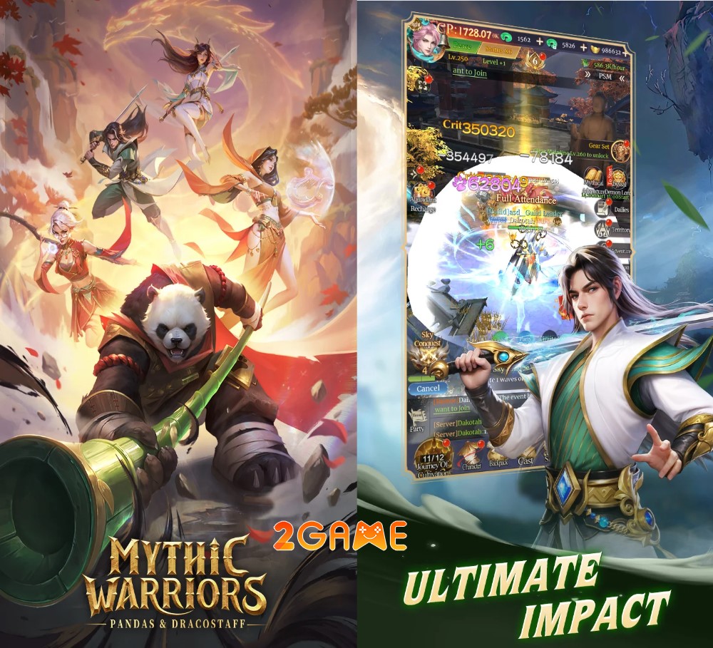 Mythic Warriors: Pandas – Game MMORPG phiêu lưu trong thế giới giả tưởng mythic warriors pandas 2