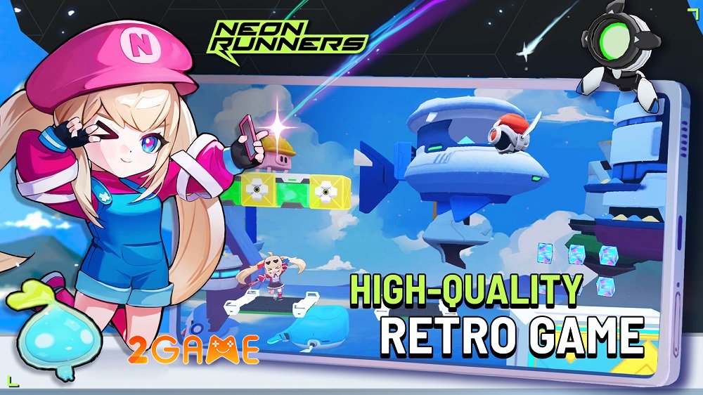 Neon Runners: Craft & Dash ra mắt toàn cầu trên Android neon runners key art 1