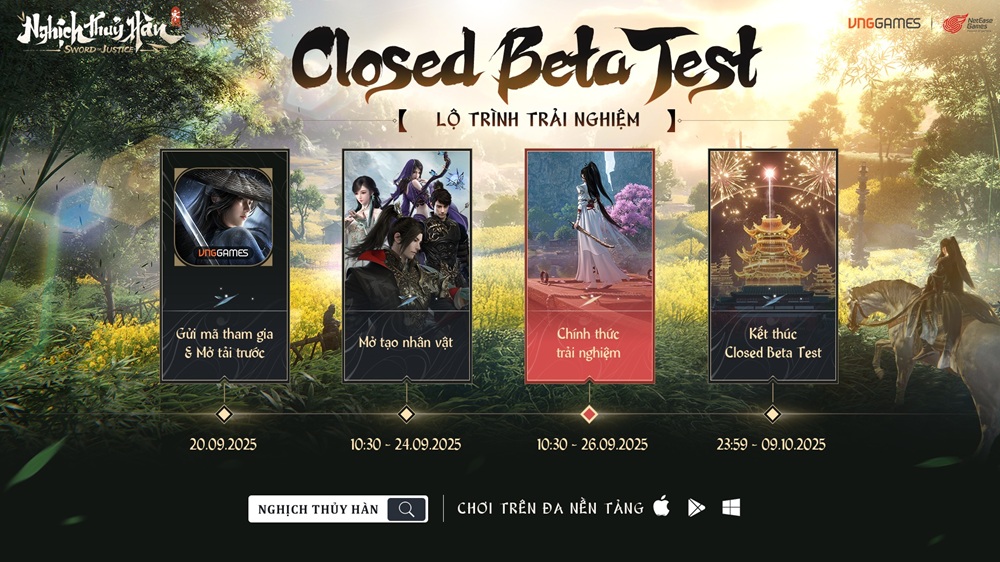 Bom tấn Nghịch Thuỷ Hàn sắp “nổ” – Tham gia ngay để nhận key test CBT số lượng có hạn nghichthuyhan keytest 1