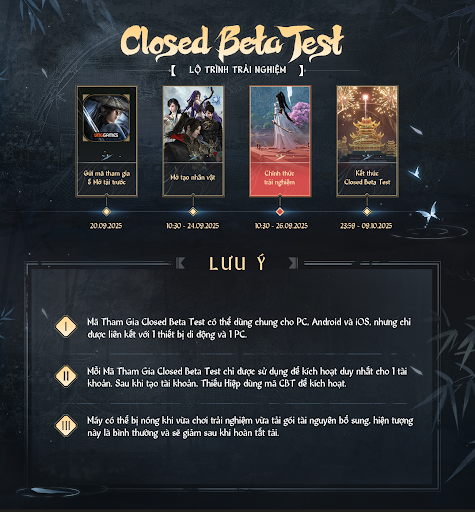 Bom tấn Nghịch Thuỷ Hàn sắp “nổ” – Tham gia ngay để nhận key test CBT số lượng có hạn nghichthuyhan keytest 4